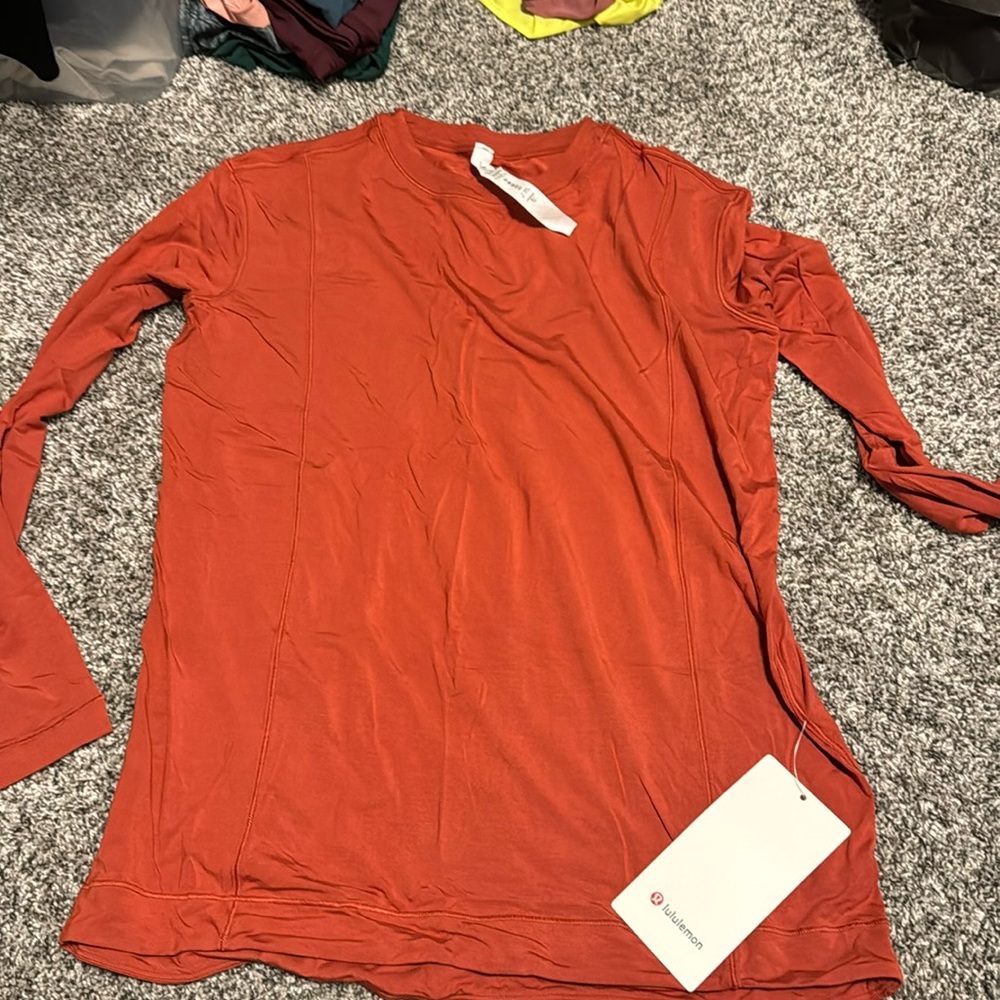 Lululemon Modal Pleated Back Long Sleeve